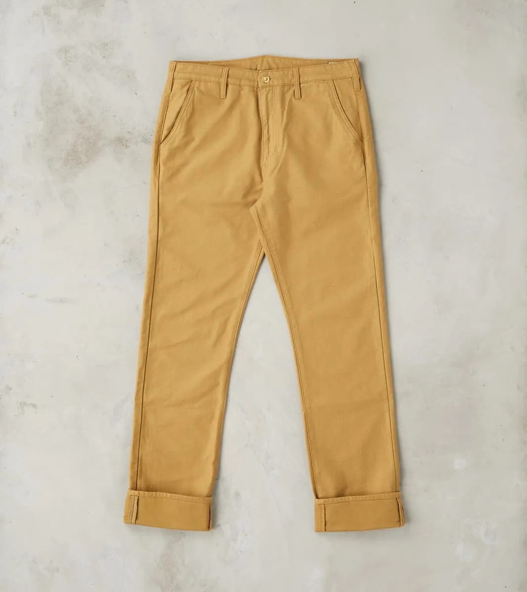 BC-03 New Straight Chino - 10oz Golden Brown Military Twill