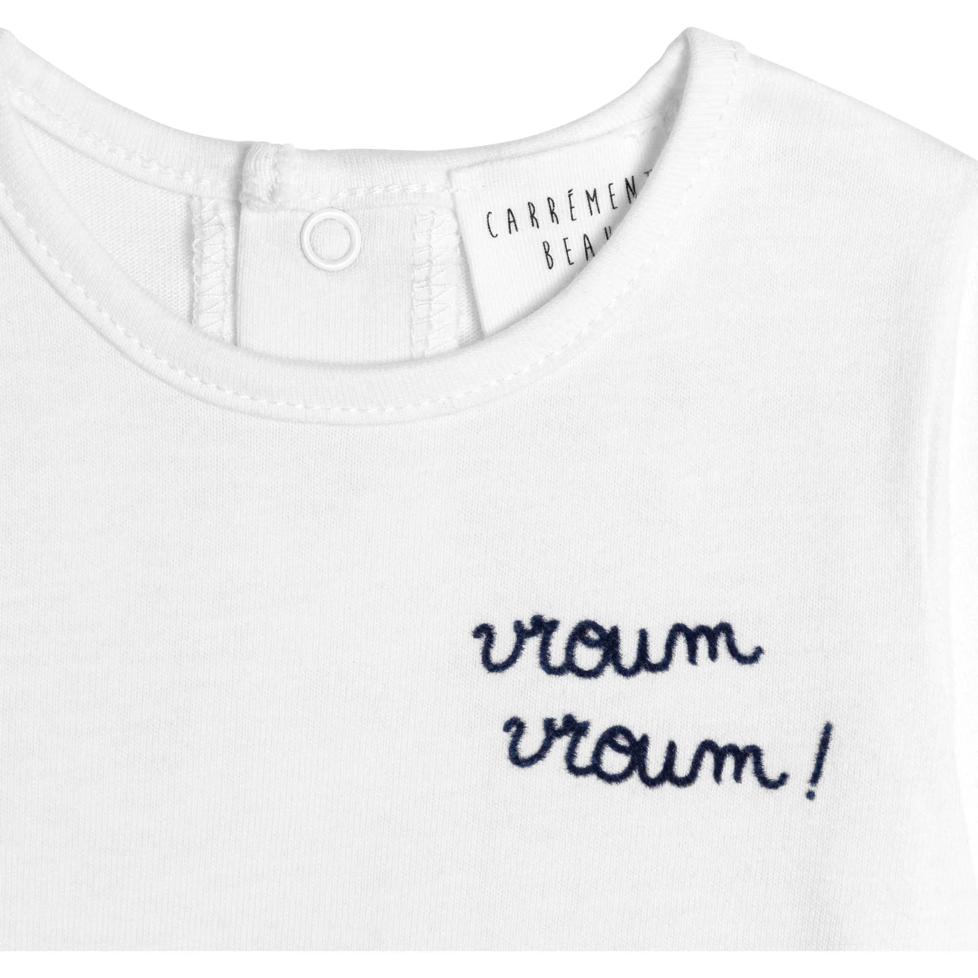 Carrément Beau T-Shirt And Pant Set Grey White