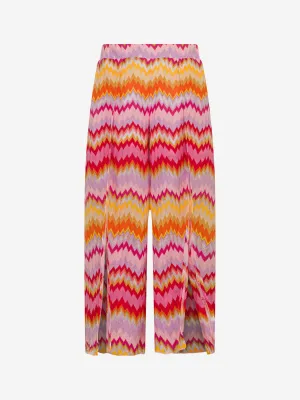 Missoni Girls Zigzag Beach Trousers in Multicolour